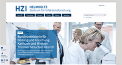 Desktop Screenshot of helmholtz-hzi.de